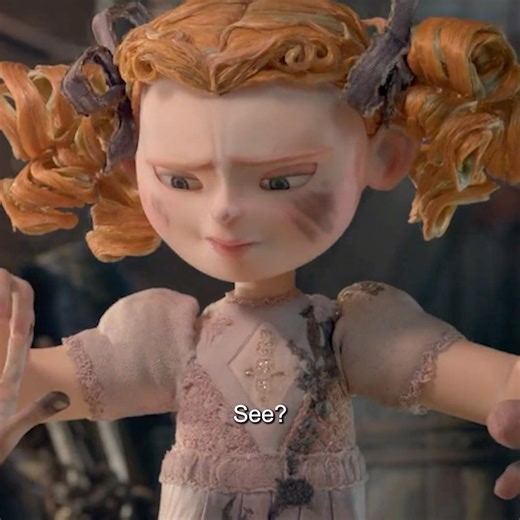 He took off the box he was wearing.|The Boxtrolls#cinema #movie #shorts #comments