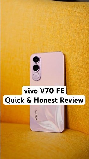 A quick look at the vivo V70 FE