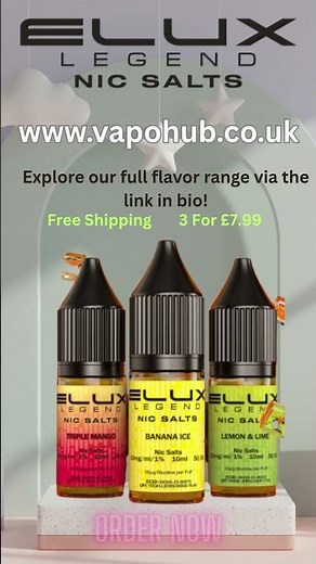 Elux Nic Salt: The UK’s Smoothest Vape Sensation!