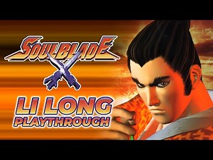 SOUL BLADE (PS1) - LI LONG Arcade Mode Playthrough