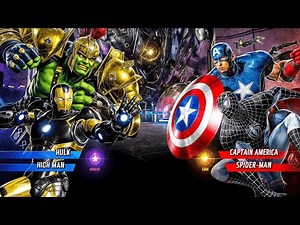 Marvel vs Capcom Infinite | Hulk & Iron Man vs Captain America & Spider-Man | PC Gameplay