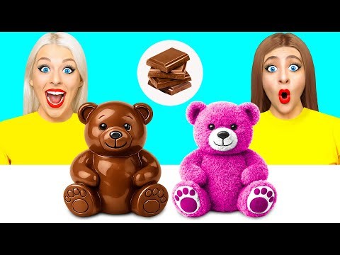 Real Food vs Chocolate Food Challenge | Smart Gadgets vs Hacks by Choco DO