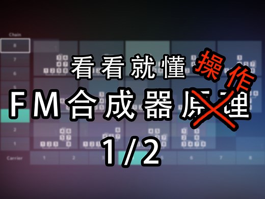 10几分钟搞懂FM合成器的基本操作