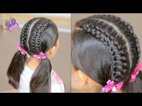 Como Hacer Trenza Pasacinta | Peinado para Niñas | Peinados con Trenzas