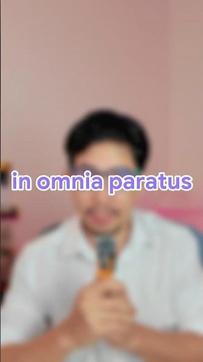 In Omnia Paratus: Why people say it before big moments