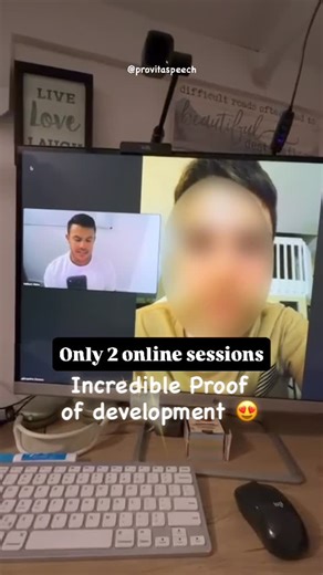 Provita Speech Language and Audiology Associates on Instagram: "This little one made spectacular progress in just two online sessions — stronger voice, clearer sounds, and so much confidence shining through. ✨ Online therapy works, and moments like this remind us why we love what we do. 💜 Want to learn if online sessions could help your child, too? Send us a message to schedule an evaluation. -——————— 🌎 provitaspeech.com 📍 Boca Raton: (954) 666-2942 | (561) 358-2550 📍 Port St. Lucie: (772) 2