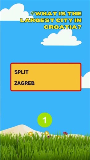 📌 Geography - Croatia - Quiz - General Knowledge Trivia #shorts