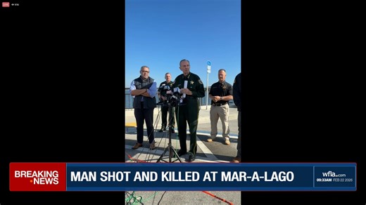 LIVE: Law enforcement is providing an update after an "armed man" was shot and killed at Mar-a-Lago. https://www.wfla.com/news/florida/armed-man-shot-and-killed-after-trying-to-break-into-mar-a-lago-secret-service/ | WFLA News Channel 8