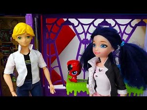 Marinette and Adrien Dolls | Miraculous Ladybug and Cat Noir Toy Stories for Children