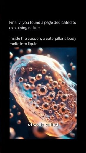 Inside a cocoon, one of nature’s wildest transformations takes place...🐛