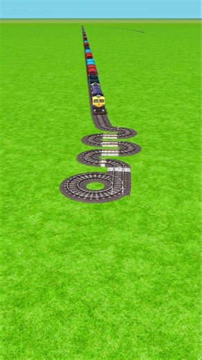 SQUARE SNAKE CIRCLE TRAIN CROSSIN #TRAIN