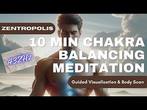10 Minute Chakra Balancing Meditation | Guided Visualization & Body Scan