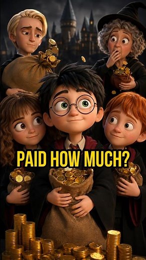How Much Harry Potter Actors Actually Got Paid #harrypotter #shorts #harrypotterfan