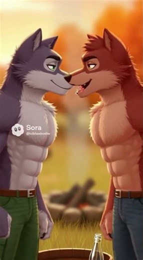 furry wolf burp competition #furry #funny