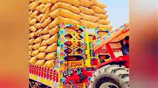 crazy Tractor Drive stunt videos، Heavy loaded tractor stuck and stunt, (Tractor compilation)