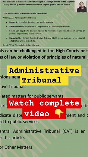 Administrative Tribunal #article323 #tribunal #administrativetribunal #polity