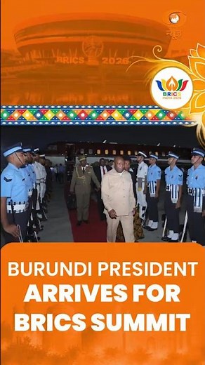 Burundi President Arrives for BRICS Summit
