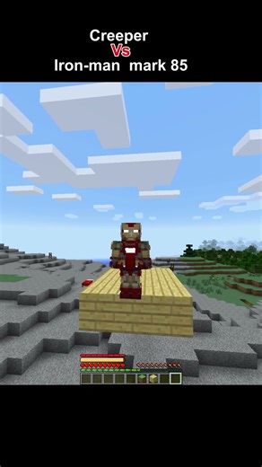 Creeper vs Iron-man #minecraft #minecraftmods