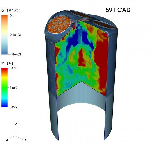 Direct Numerical Simulation of the flow inside an internal combustion engine using Nek5000