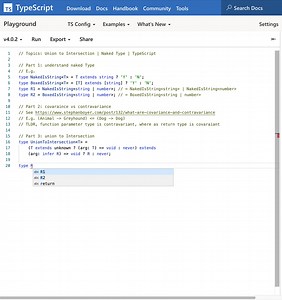 Union to Intersection | Naked Type | Contravariance in TypeScript