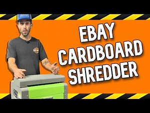 eBay Cardboard Shredder Machine - WATCH THIS BEFORE BUYING - Review and Demo