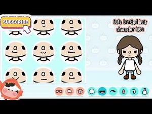 Cute braided hair character idea | Toca boca