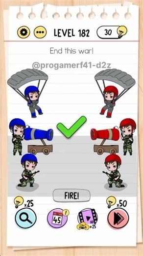 brain test game level 182-183#progamer #gaming #braintestsolution #shorts