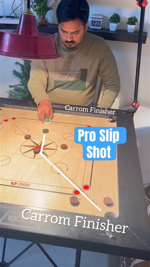 SIMPLE CARROM SHOT ll PRO SLIP SHOT ll CARROM TUTORIAL ll #carrom #carromfinisher