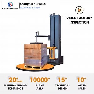 [Hot Item] Industry Automatic Equipment Pallet Wrapping Machine with Top Plate Stretch Pallet Wrapping Machine