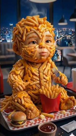 French Fries🍟 #frenchfries #eating #animation