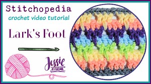 Lark's Foot or Icicle Stitch - crochet tutorial