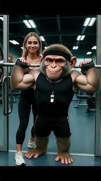 MONKEY FITNESS MASTER #funny #champu #monkey