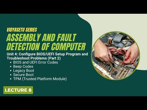 AFDOC | Unit 4, Lecture 8: BIOS/UEFI Error Codes, Beep Codes, Secure Boot & TPM Explained | DSEU