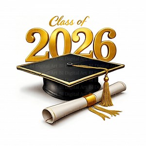 Class of 2026 Clipart – Graduation Cap Design for Cardmaking & Sublimation, University | College Graphics, PNG | JPG Files, Digital Download - Etsy