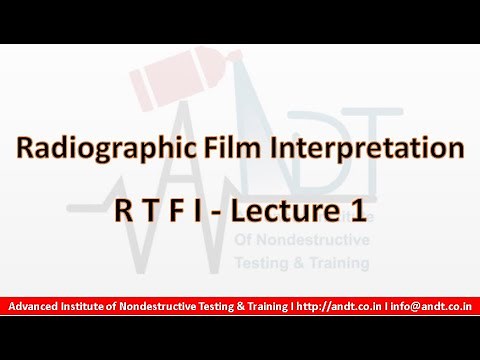 NDT Level 2 - RTFI Lecture 1