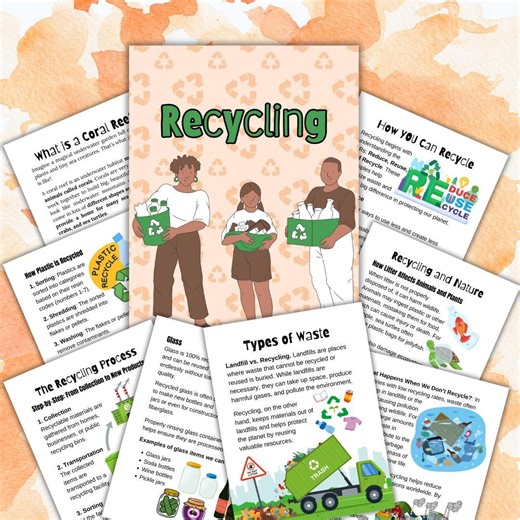 Recycling Unit Study | Earth Day, Homeschool Science (PDF Download) - Etsy