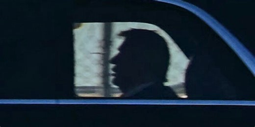 Trump's Limo Ride Had A Strange Moment, And Everyone Could See It