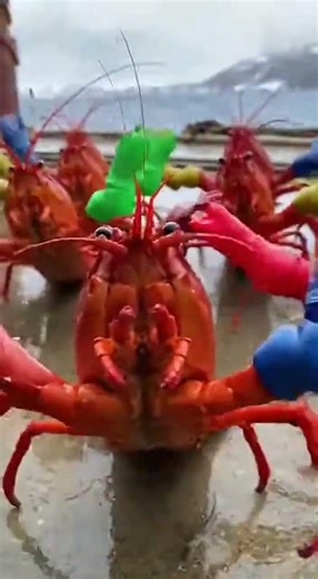 Working is really fun. #funny #lobster