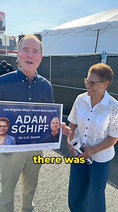 Reporting live from the largest block party in Los Angeles. | Adam Schiff