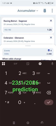 football prediction for 23/1/2026 #footballpredictions