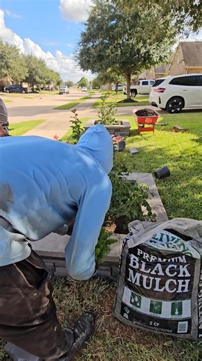 Retaining wall built clean and tight. Want one? #edensgarden #retainingwall #hardscapedesign #houston #gardenideas #stonework #pathway #reels #backyardvibes #gravelpath #viral #landscapedesign #gardentok #pavers #foryourpage | Eden's Garden