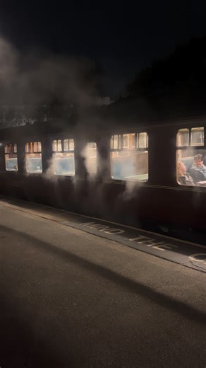 Belle 🐈‍⬛ on Instagram: "Steamy, or steamie actually #nostalgia #nighttime #night #steamengine #steamrailway #railway #aesthetic #heritage #think #alone #vibes #childhood #steamlocomotive #kwvr #keighley"