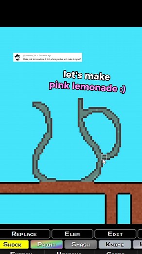 How to Make Pink Lemonade in Sandboxels