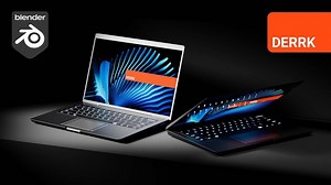 在Blender中建模和渲染笔记本电脑