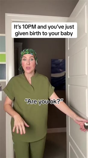 Rest after you have a baby and recover. But also I’m your postpartum nurse and I need to make sure you’re ok! However as postpartum nurses we really should be grouping that postpartum care together and disturbing you less if we can 😴 (This is one of three videos I LOVED but got muted and will be reposting so here’s the update ♥️) #postpartumrecovery #pregnancyhumor #birthtok #postpartumcare #newbaby #babytok