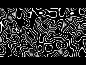 2 Hours of Black & White Abstract Topographic Waves | 4K 60FPS Hypnotic Loop Screensaver