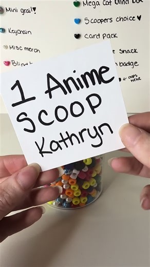 Anime Mini Grail Prizes for Kathryn's Favorites