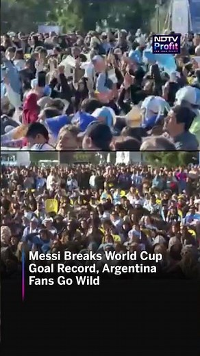 Watch: Argentina Celebrates As Messi Makes World Cup History | #shorts