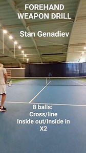 Develop your forehand weapons with this drill. Every shot has a different target 🎯 . Everyone needs a killer forehand. #tennisforehand #tennisplayer #tenniswinner #tennischampion #hitthewinner #tenniscoaching #positive #sport #tenniscoach #tennisdrills #onemoreball | Tennis