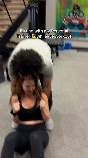 Don’t ask me why I’m crying at the end lol #workout #personaltrainer #couplesworkout #gym